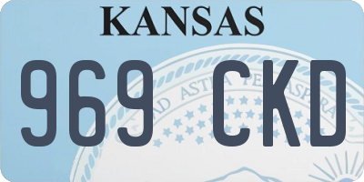 KS license plate 969CKD