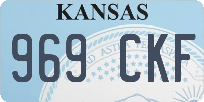 KS license plate 969CKF
