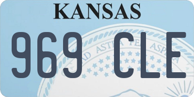 KS license plate 969CLE