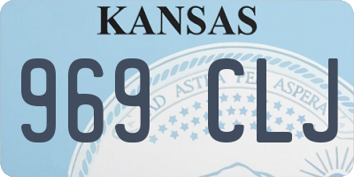 KS license plate 969CLJ