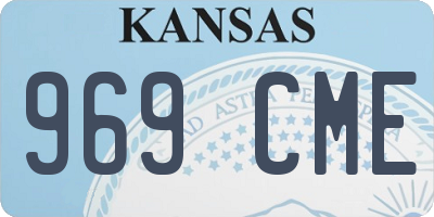 KS license plate 969CME
