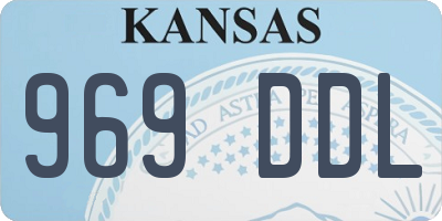 KS license plate 969DDL