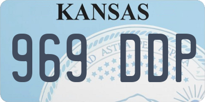 KS license plate 969DDP