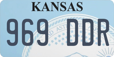 KS license plate 969DDR