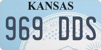 KS license plate 969DDS