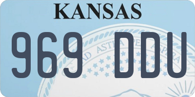 KS license plate 969DDU