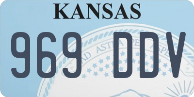 KS license plate 969DDV