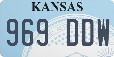 KS license plate 969DDW