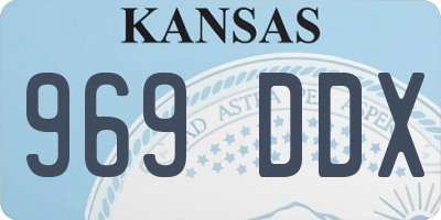 KS license plate 969DDX