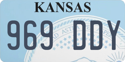 KS license plate 969DDY