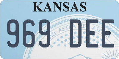 KS license plate 969DEE