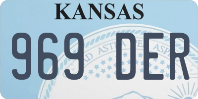 KS license plate 969DER