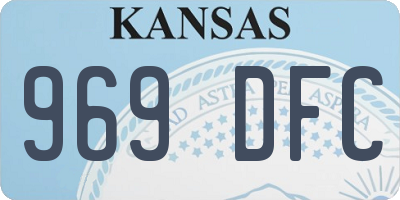 KS license plate 969DFC