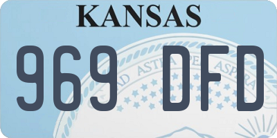 KS license plate 969DFD