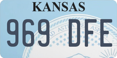 KS license plate 969DFE