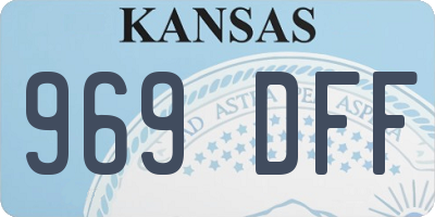 KS license plate 969DFF
