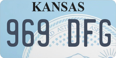 KS license plate 969DFG