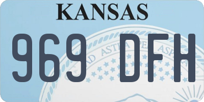 KS license plate 969DFH