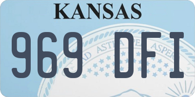 KS license plate 969DFI