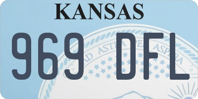 KS license plate 969DFL