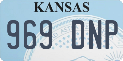 KS license plate 969DNP