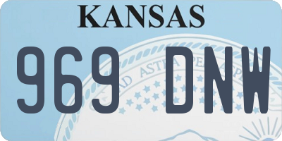 KS license plate 969DNW