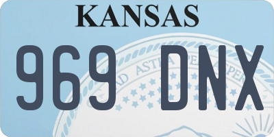KS license plate 969DNX