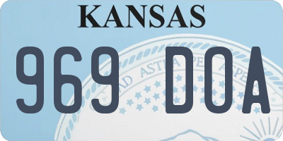KS license plate 969DOA