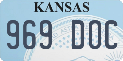 KS license plate 969DOC