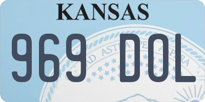 KS license plate 969DOL