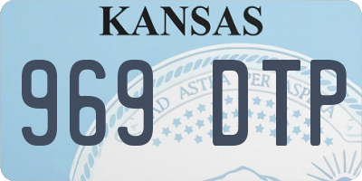KS license plate 969DTP