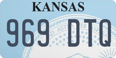 KS license plate 969DTQ