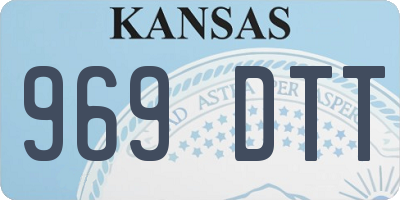 KS license plate 969DTT