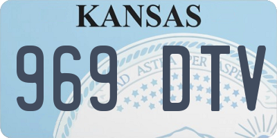 KS license plate 969DTV