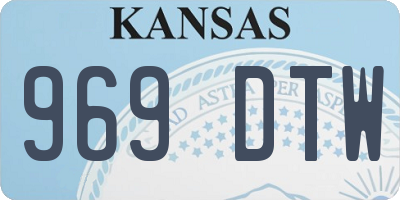 KS license plate 969DTW