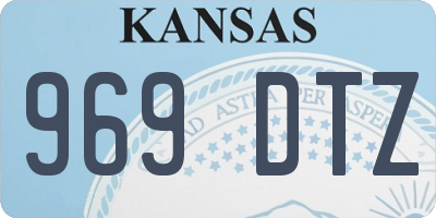 KS license plate 969DTZ
