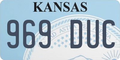 KS license plate 969DUC
