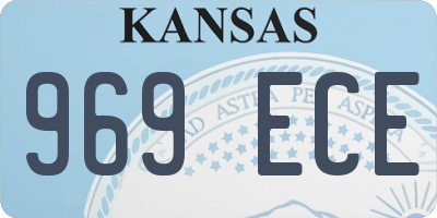 KS license plate 969ECE