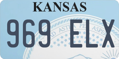 KS license plate 969ELX