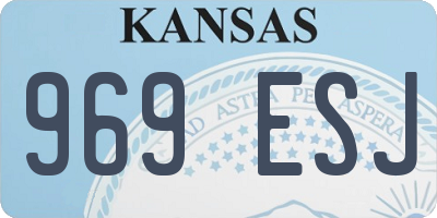 KS license plate 969ESJ