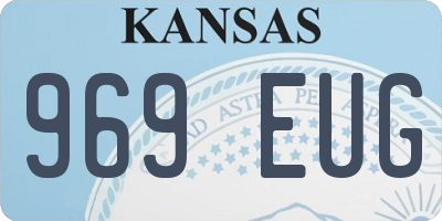 KS license plate 969EUG