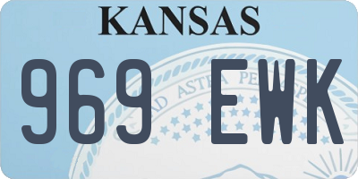 KS license plate 969EWK