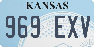 KS license plate 969EXV