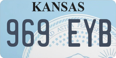 KS license plate 969EYB