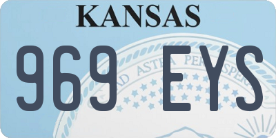 KS license plate 969EYS