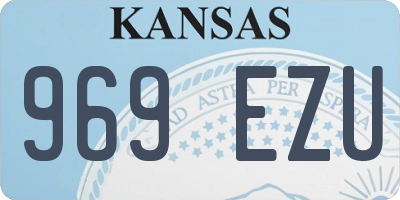 KS license plate 969EZU