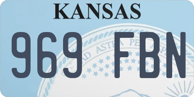 KS license plate 969FBN