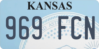 KS license plate 969FCN