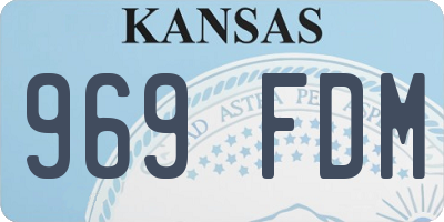 KS license plate 969FDM