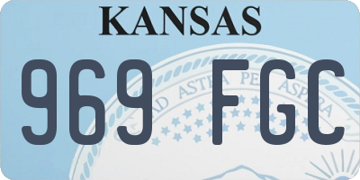 KS license plate 969FGC